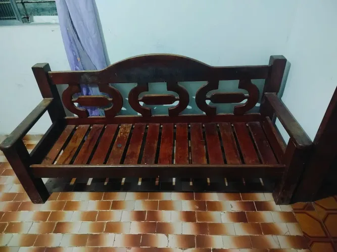 Jogo de Sofá de madeira 