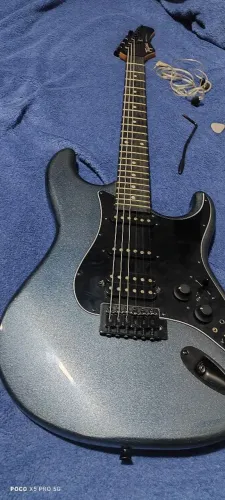 Guitarra Tagima SixMart azul metálico + fone AKZ + Bag