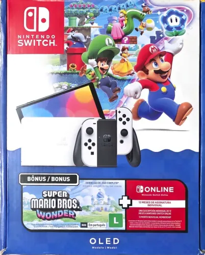 Nintendo Switch OLED - Impecável na Caixa (Apenas Console)