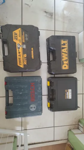 Maleta Dewalt e Bosch 75 cada 