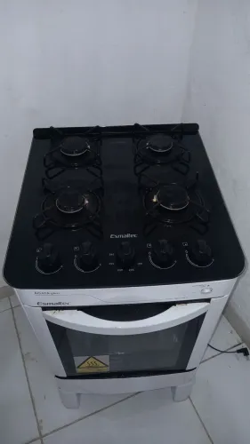 FOGÃO ESMALTEC AGATA GLASS MESA DE VIDRO