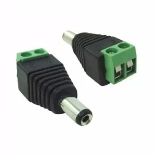 Kit 100 Conector P4 Macho c/ borne (Ideal p/ CFTV)