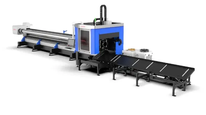 Máquina CNC Laser Fibra Tubo Potência 6kw 6.000w- corte de Perfis Tubos até 9 metros