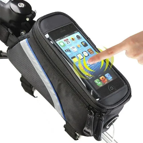 Suporte bolsa de celular para quadro de Bicicleta Bike a prova dágua