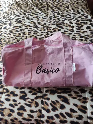 Sacola viagem rosa