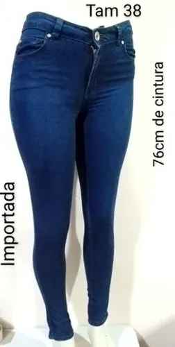 Calça jeans feminina importada, Tam 38 novíssima skinny 