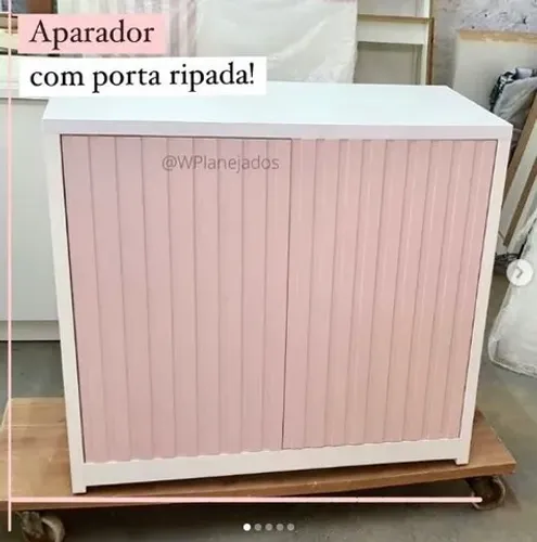 Aparador Branco e Rosa - o queridinho
