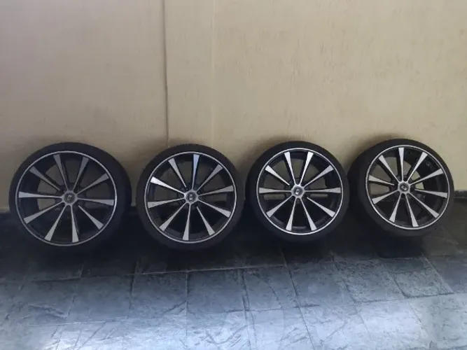 Roda 20 Devine  Eclipse Com Pneu Novos  225/35ZR20  90W