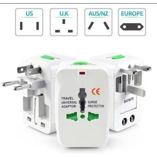 Adaptador Tomada Bivolt Universal UK Padrão Internacional Para Viagem