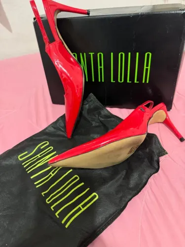 Scarpin Salto Alto Santa Lolla Vermelha TAM 38