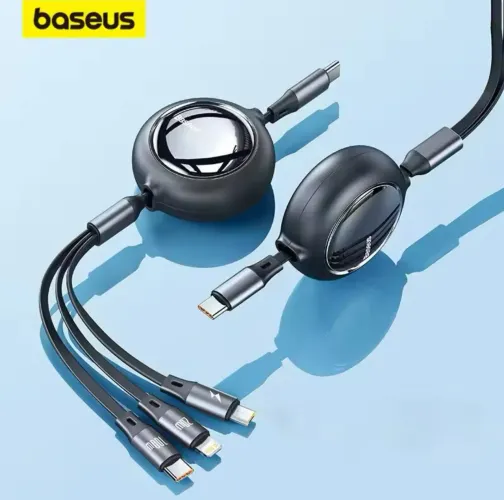 Cabo Carregador 3 em 1 Baseus - Carregue 3 Dispositivos Simultaneamente