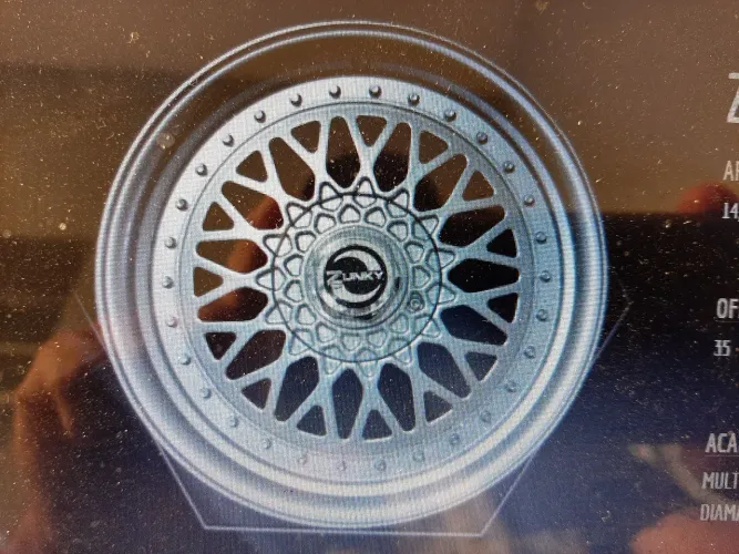 Roda aro 14 Bbs prata com borda diamantada multi furos jogo novo 