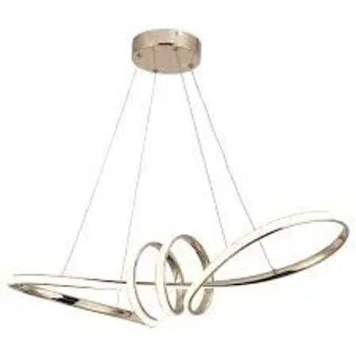 Pendente LED 45w Infinito Dourado 3 Tons 3k/4k/6k