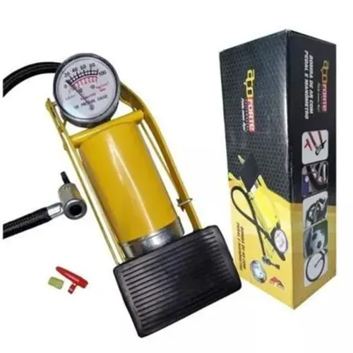 Bomba de ar pedal alta pressão para pneu de moto carro