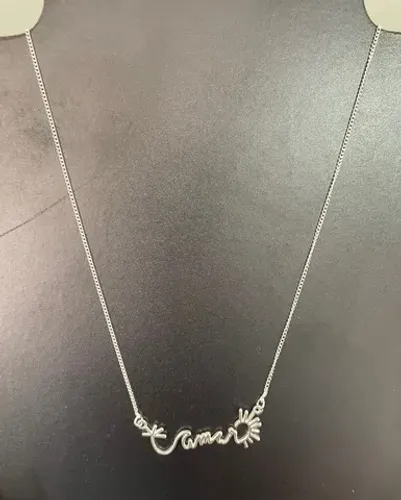 Colar feminino de prata 925 legítima