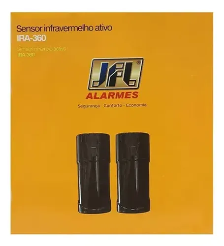 Sensor Infravermelho Ativo IRA 360 JFL Feixe Duplo 150 metros