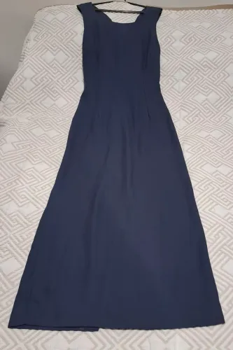 Vestido Longo Azul Escuro