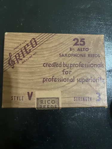 Palheta Rico(Antiga p/colecionador)para Saxofone Alto n* 3.