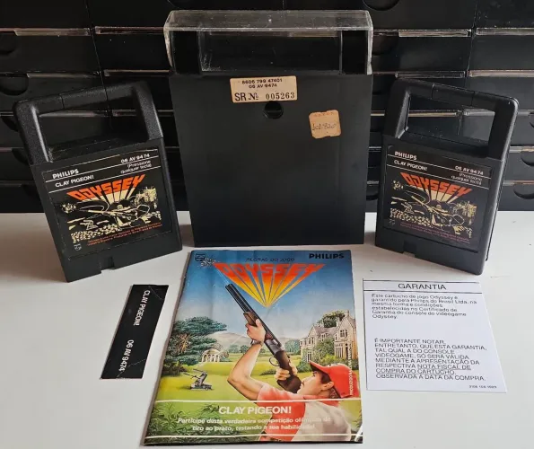 Jogo cartucho Clay Pigeon completo para Philips Odyssey leia a descrição