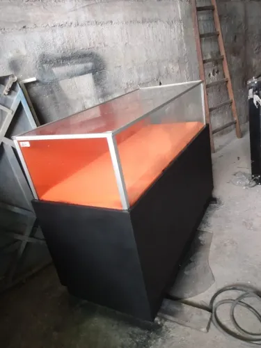 Balcão expositor vidro