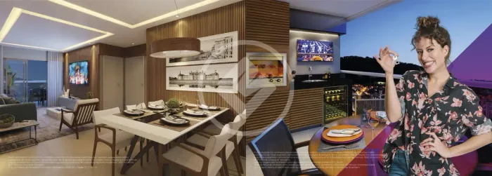 Apartamento NOVO com 2 suítes à venda, 79m² por R$650.000 - Agriões - Teresópolis/RJ codig