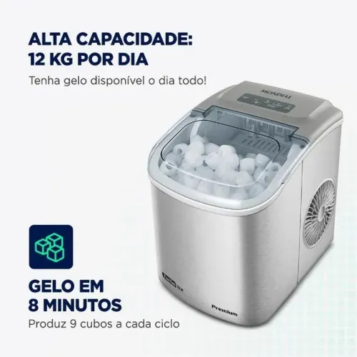Promoção Shopee! Máquina de Gelo Mondial Turbo Ice Premium - Compacta e Eficiente