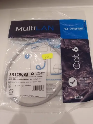 Cabo De Internet Cat6 Furukawa MultiLan 50cm ,tenho 26 unidades