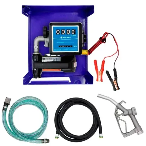 KIT BOMBA BAT 12V P/DIESEL 40L/MIN C/MEDIDOR 4M MANG BREMEN