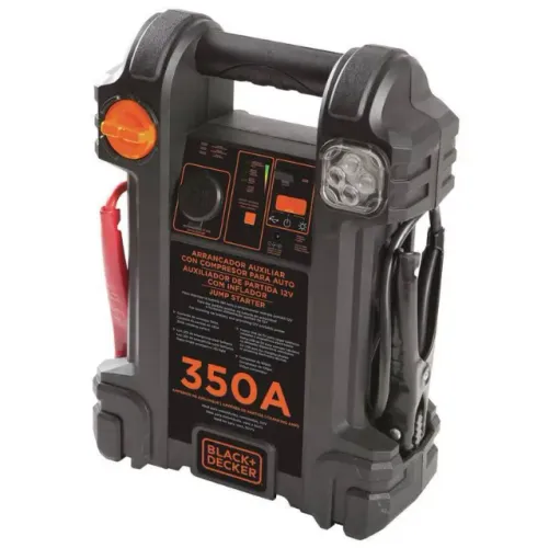 ARRANCADOR AUXILIAR DE PARTIDA COM COMPRESSOR INFLADOR INTEGRADO 350A 12V BIVOLT