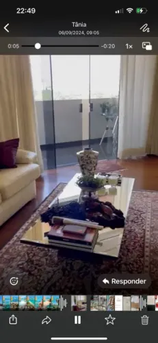 MESA DE CENTRO COM ESPELHO BISOTADO