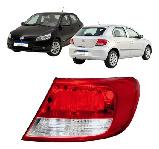 Lanterna Sinaleira Traseira Gol G5 2009 2010 2011 2012 Ld Direito/passageiro Vermelho