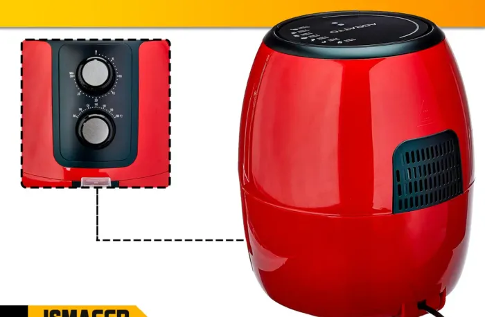 Air Fryer Vermelha - Cozinha Prática e Saudável