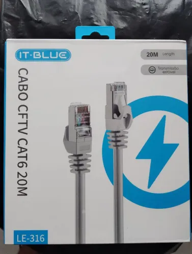 Cabo de rede RJ45 cat 6 20 m LE-316
