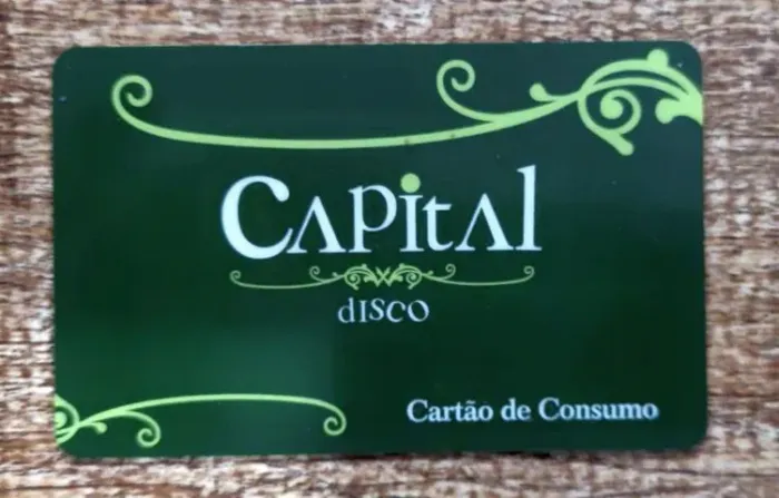 Cartão de Consumo da antiga Capital Disco Santos Coleção Retrô