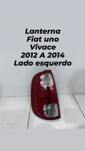 Lanterna Traseira Fiat Uno Vivace 2012 a 2014 - Lado Esquerdo