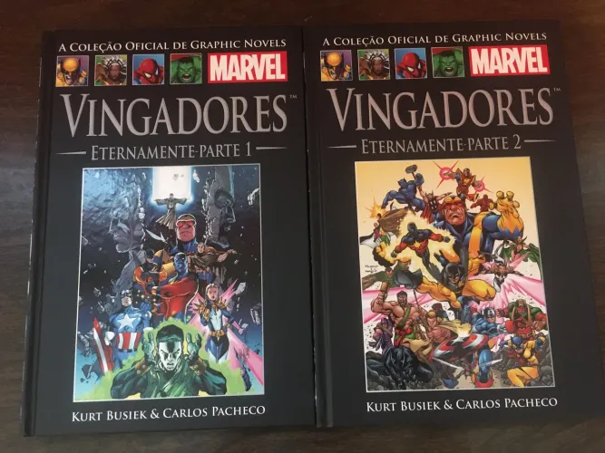 Vingadores Eternamente 1 e 2 - Salvat Marvel Vol 14 e 15
