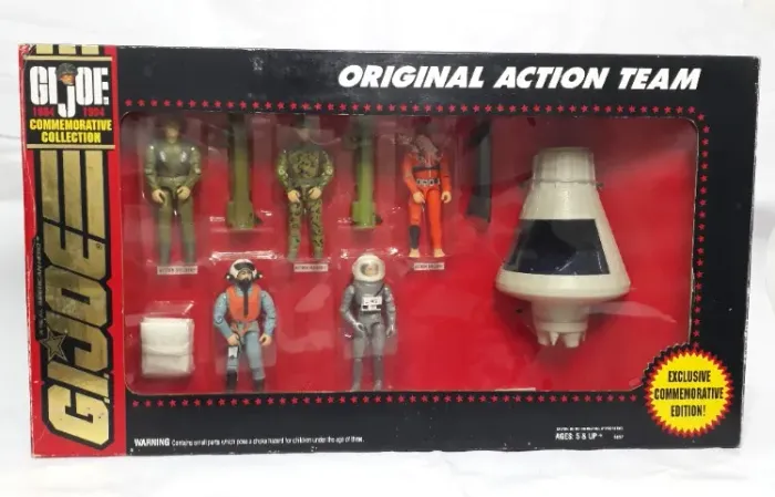 Comandos em Ação Gi Joe Original Action Team Set Box Comemorativo LACRADO Raridade