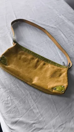 Bolsa couro de ombro - luz da lua