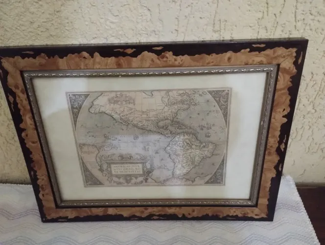 Quadro de Mapa - Gravura.