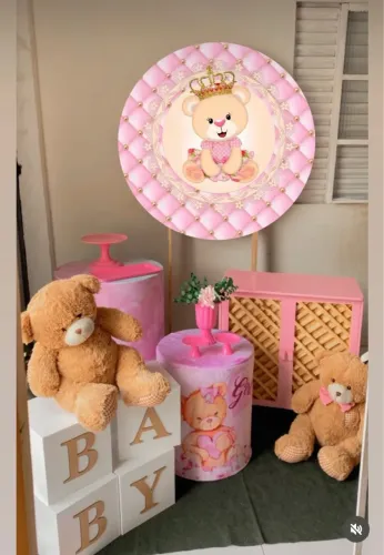 Bolsa de mão rosa para bebê