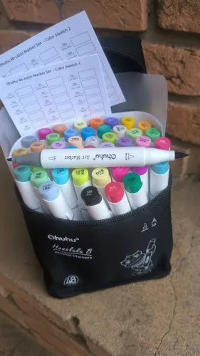 Canetas marcadores Ohuhu Honolulu B 48 cores 