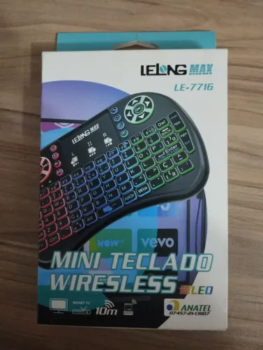 Mini Teclado Wireless LED Lelong Max