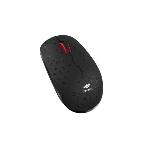 Mouse Sem Fio C3Tech M-W90BK Recarregável 1.600DPI - WZetta