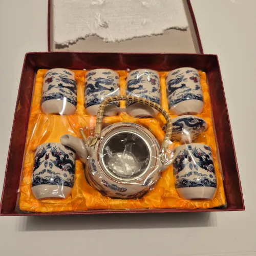 Conjunto de Chá com Dragões chineses - 6 Peças