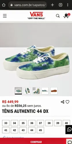 Tênis Vans Authentic 44 DX