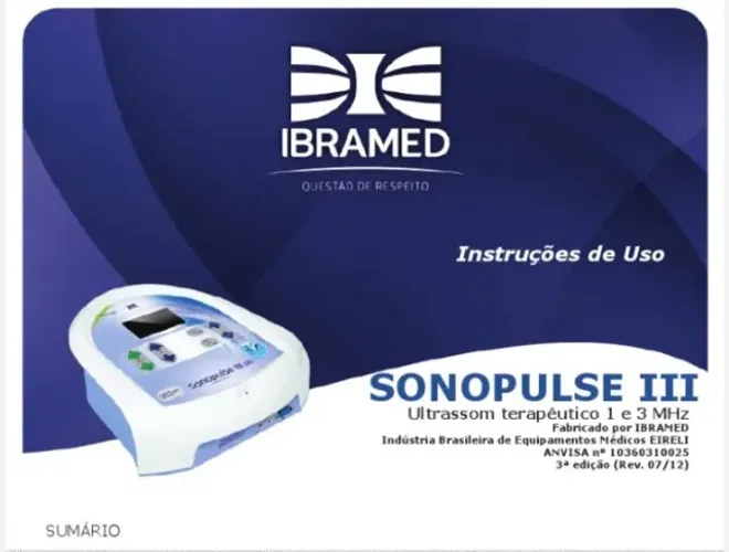 vendo ultrassom ibramed 1 e 3 mhz