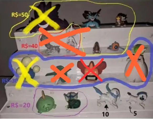 Miniaturas Bonecos Pokemon