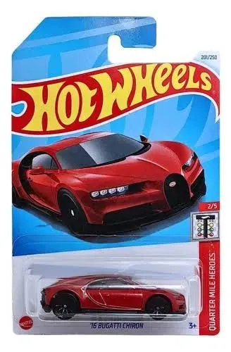 Miniatura Hot Wheels modelo Bugatti Chiron 2016.