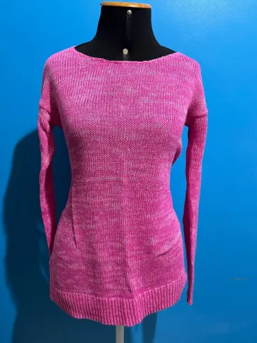 Suéter GAP Algodão Tamanho PP Cor Rosa Moletom Feminina Manga Longa Casaco