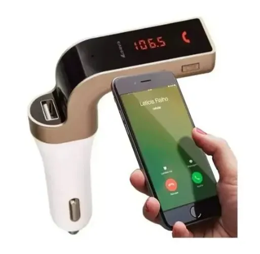 Adaptador Bluetooth Carro Transmissor Acendedor Rádio FM